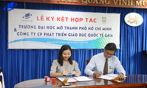 Lễ Ký kết Hợp tác giữa Trường Đại học Mở Thành phố Hồ Chí Minh và Công ty Cổ phần Phát triển Giáo dục Quốc tế GAIA